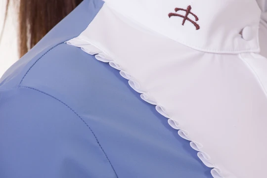 Thumbnail: Ladies long sleeve polo shirt mod. ANGELA