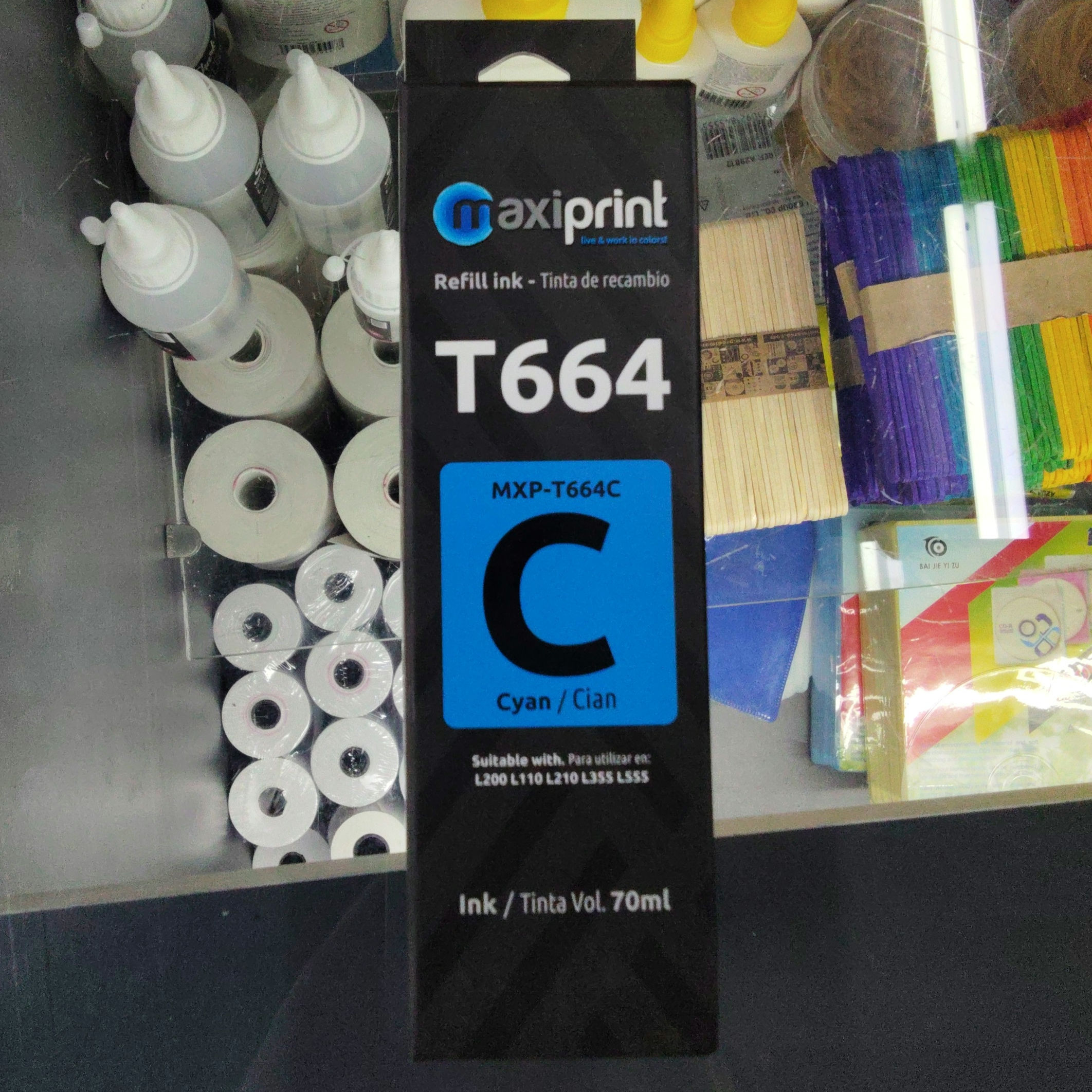 Botella Generica 664 Cyan / Azul