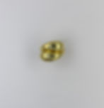 anillo ajustable gota en chapa de oro frontal