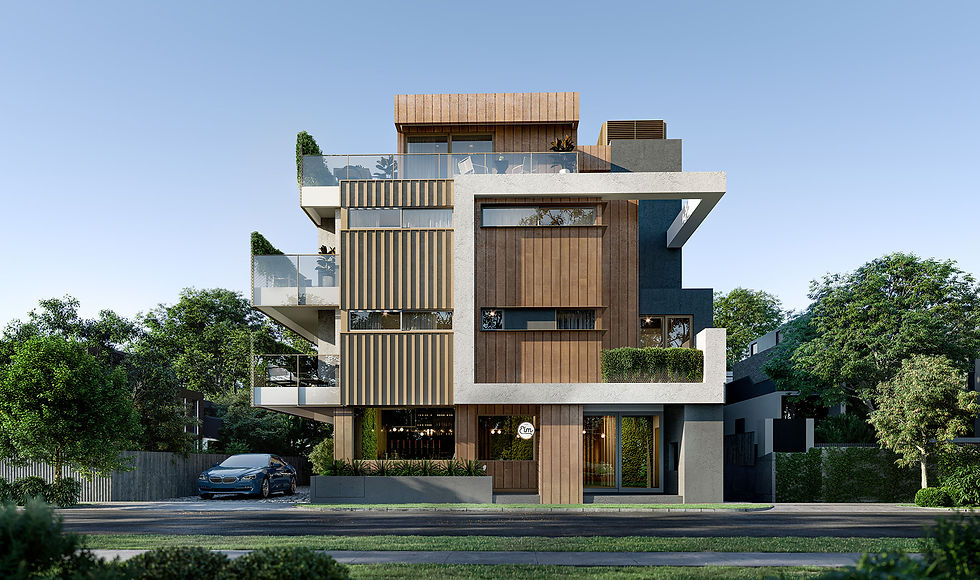 The Elm, Moonee Ponds | Apartment 3D Render & Visualisation