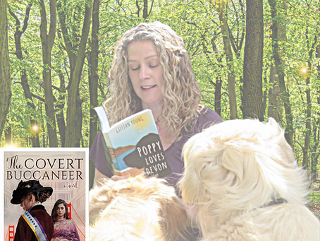 Gillian Reads, The Covert Buccaneer - a multi-generational drama, by S. Lucia Kanter St. Amour.