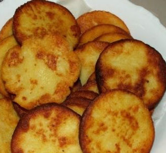 Potato badges, typical delicacy from Czechia