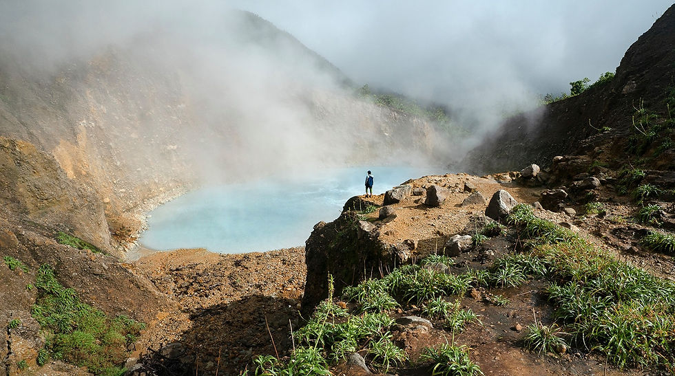 Boiling Lake on the way from Savanne Paille Holiday Homes Vacation House Rental Dominica