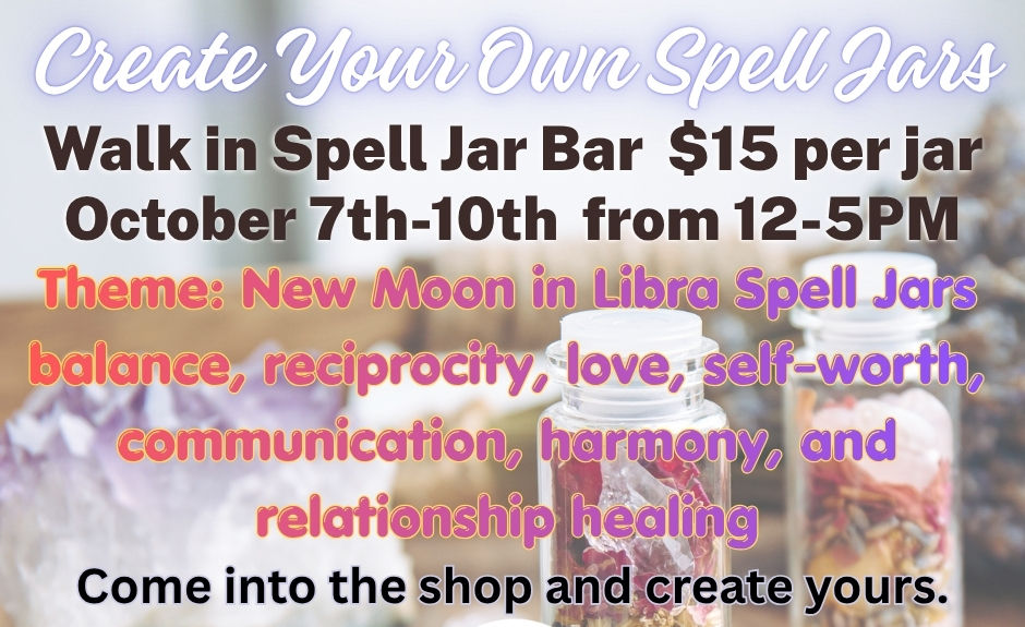 Spell Jars New Moon in Libra