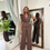Thumbnail: COFFEE BROWN BELTED DETACHABLE RUFFLED JUMPSUIT