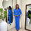 Thumbnail: BLUE BELTED TROUSER SUIT