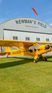 Carbon Cub in front of hangar at home in Newman's Field in Kalamazoo, Mi