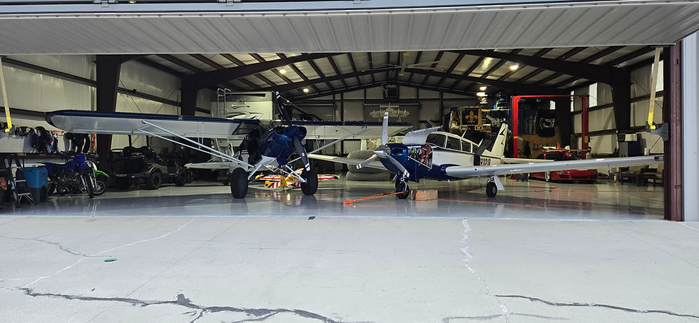 Hangar interior elsanor airpark
