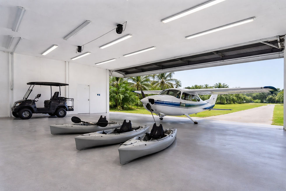 Hangar at Salty Approach Airstrip