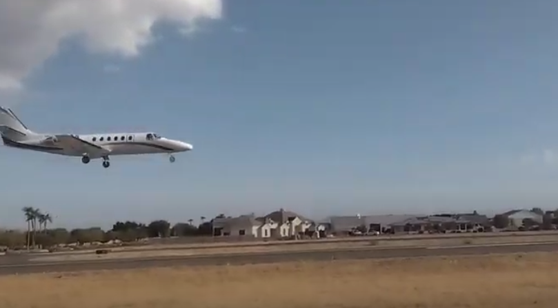 Jet landing @ Pegasus Airpark 5AZ3