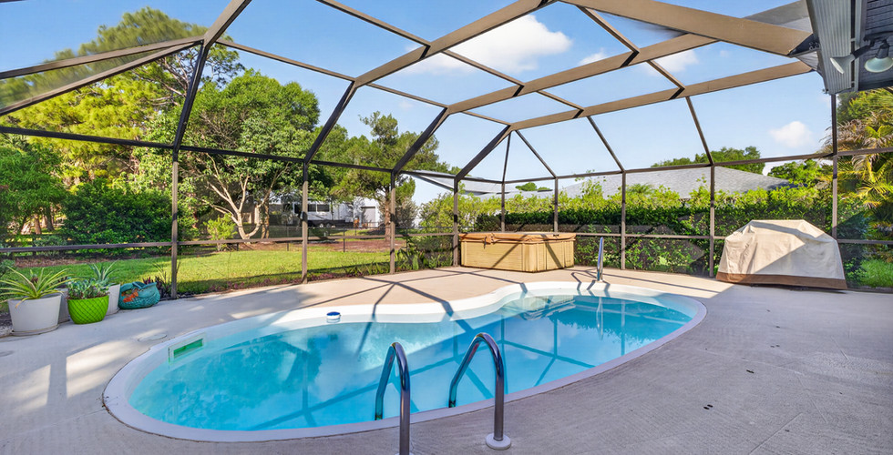 Pool of home for sale at Buckingham Airpark