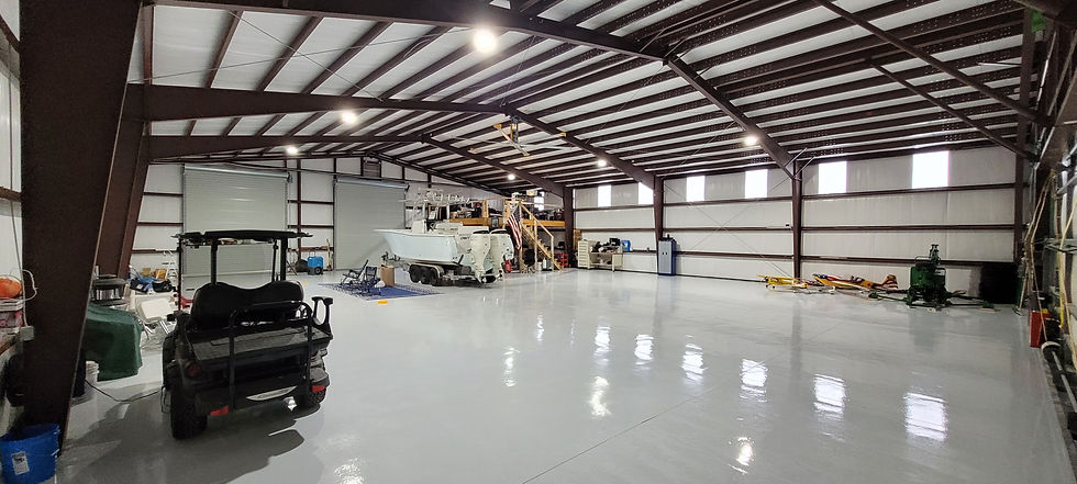 Interior of Elsanor Hangar, Alabama