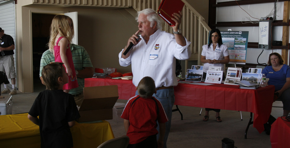 Jack McCormick at Pancakes at Pegasus Airpark