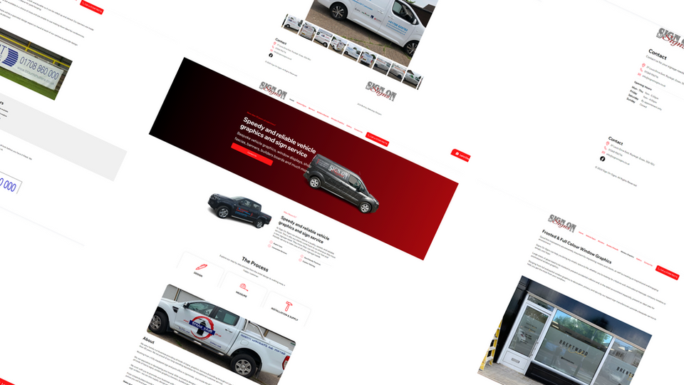 Sign On Signs Website Design