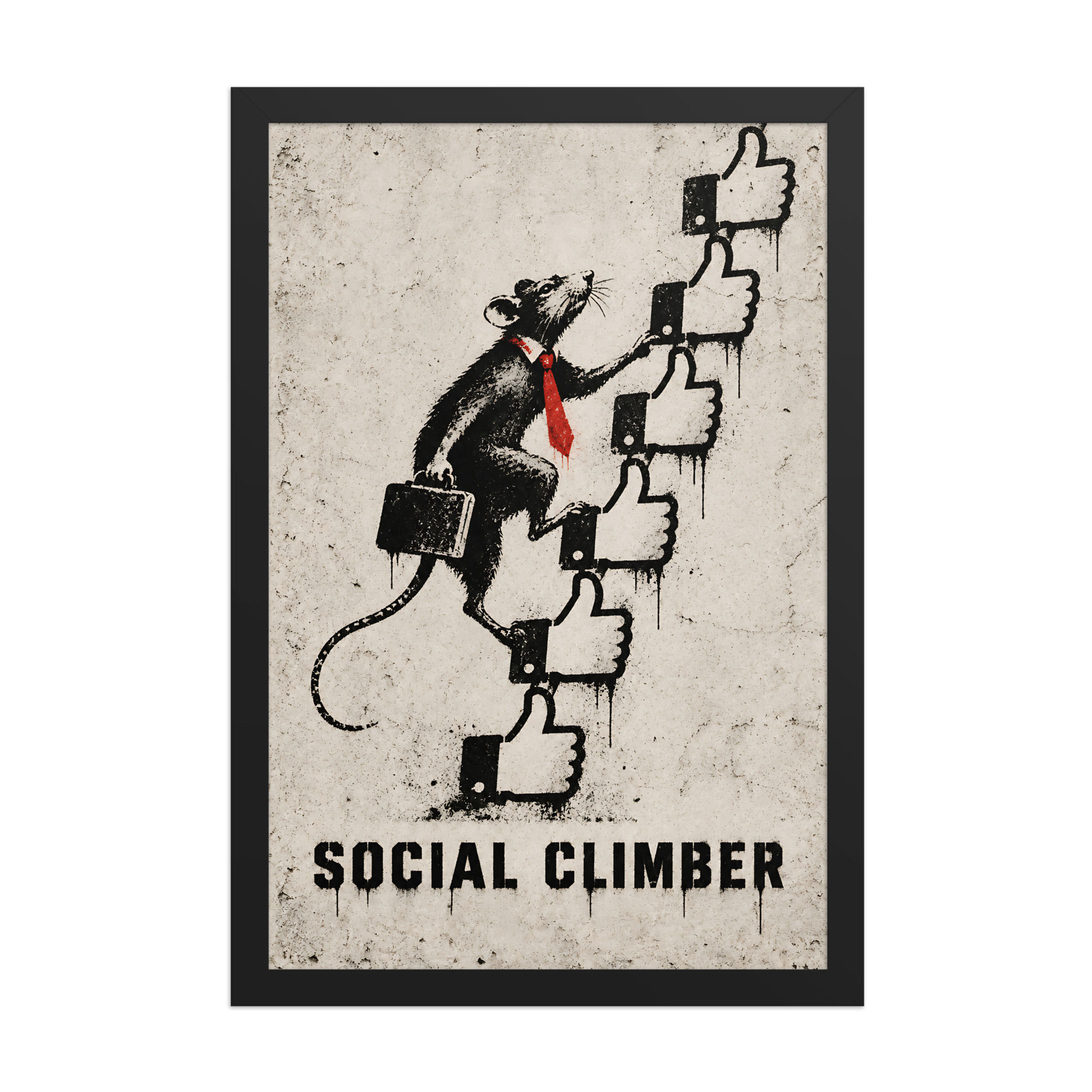 Social Climber — Impression encadrée · 12×18, 20×30, 24×36