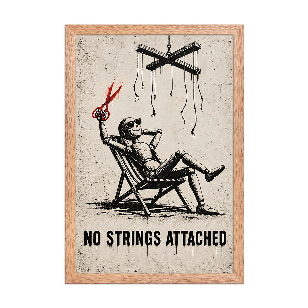 Miniature : No Strings Attached — Impression encadrée · 12×18, 20×30, 24×36