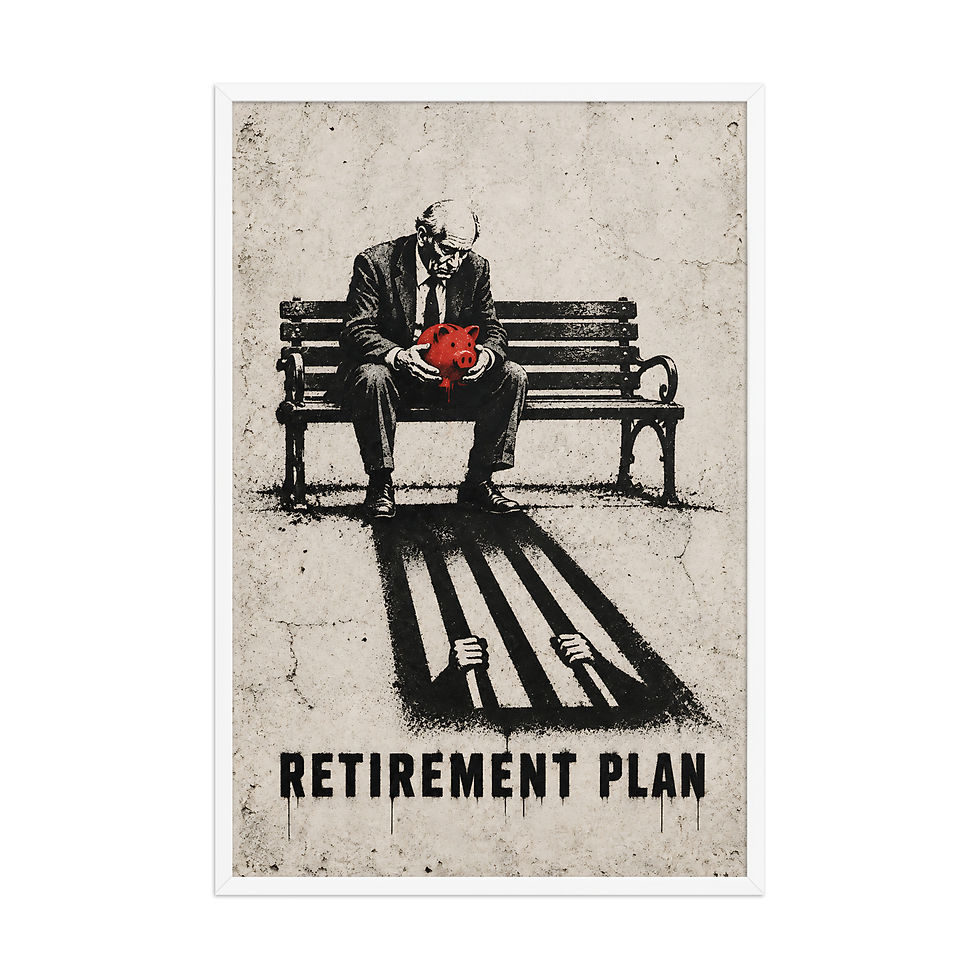 Thumbnail: Retirement Plan — Framed Print · 12×18, 20×30, 24×36