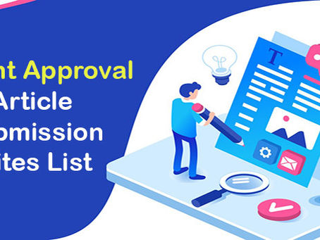 Instant Approval Article Submission Sites list 2025