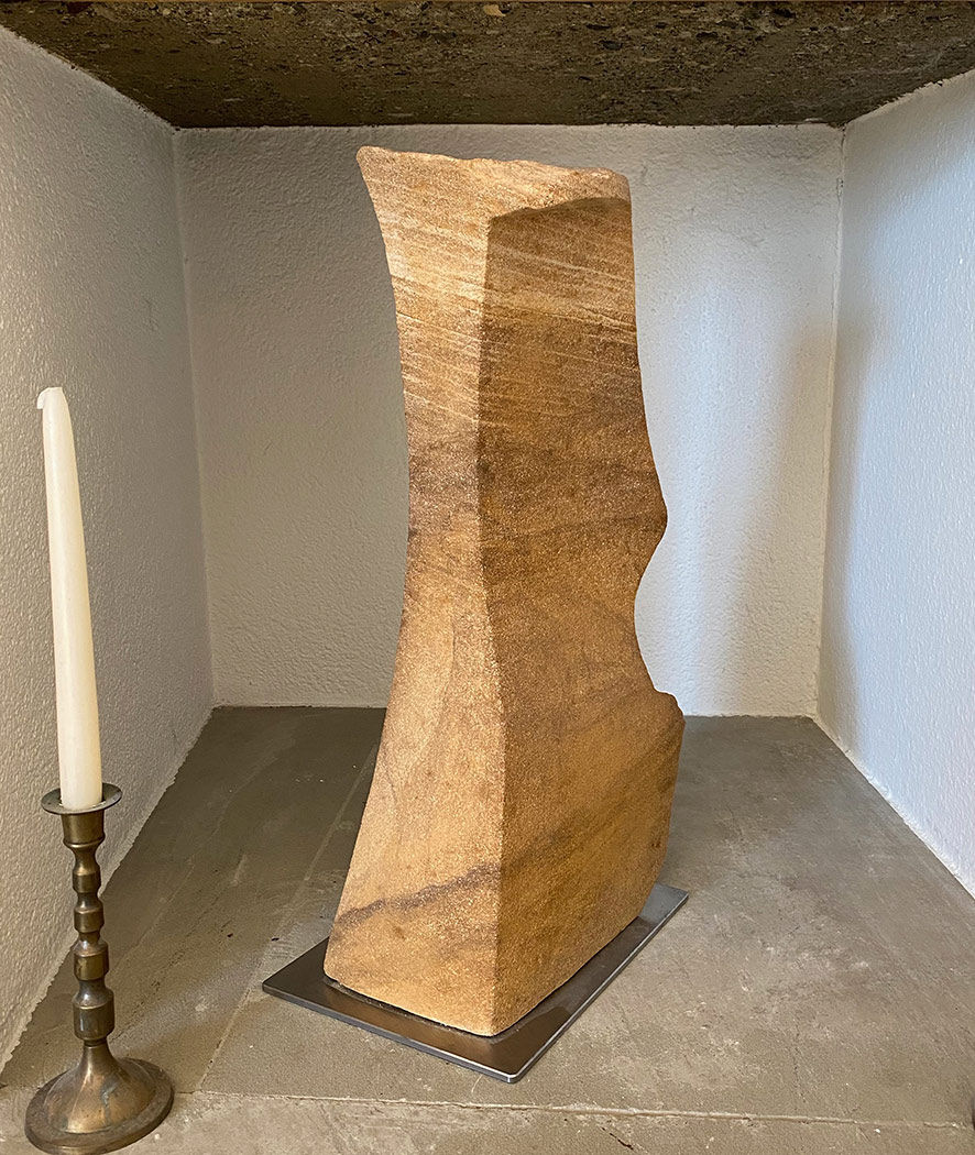 Thumbnail: Australian sandstone sculpture by artist Gerhard Petzl, Unique artwork for sale