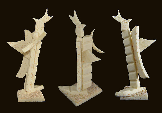 White chocolate sculpture for Corporate events
