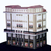 Architectural model of "Sprüngli house" Zurich, Switzerland, Created by Austrian sugar artist Gerhard Petzl