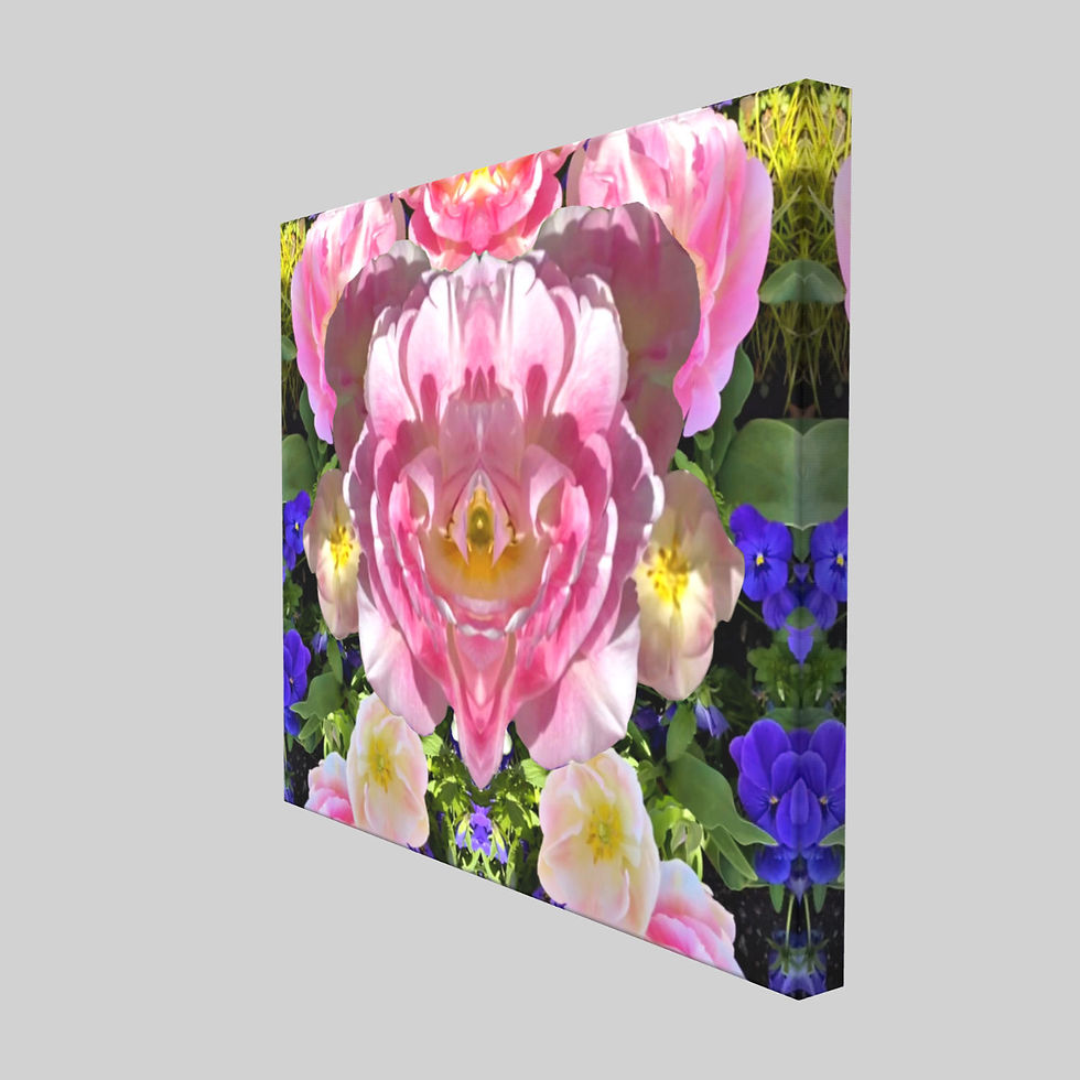 Thumbnail: Wall art "Pink tulips happiness" by Gerhard Petzl, Webshop product for sale