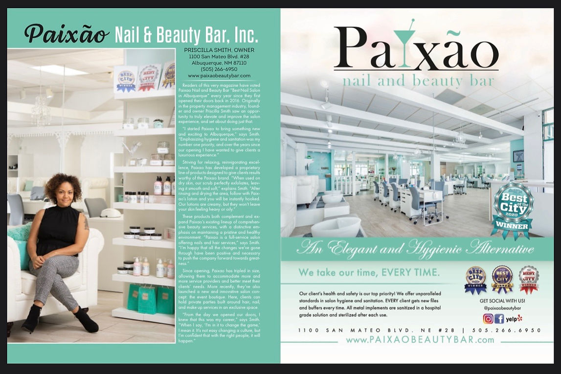 Nail Salon | Paixao Beauty Bar | United States