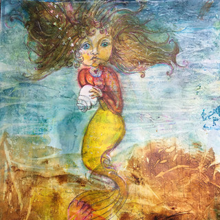 Willa the mermaid by artist Mary Anderson
