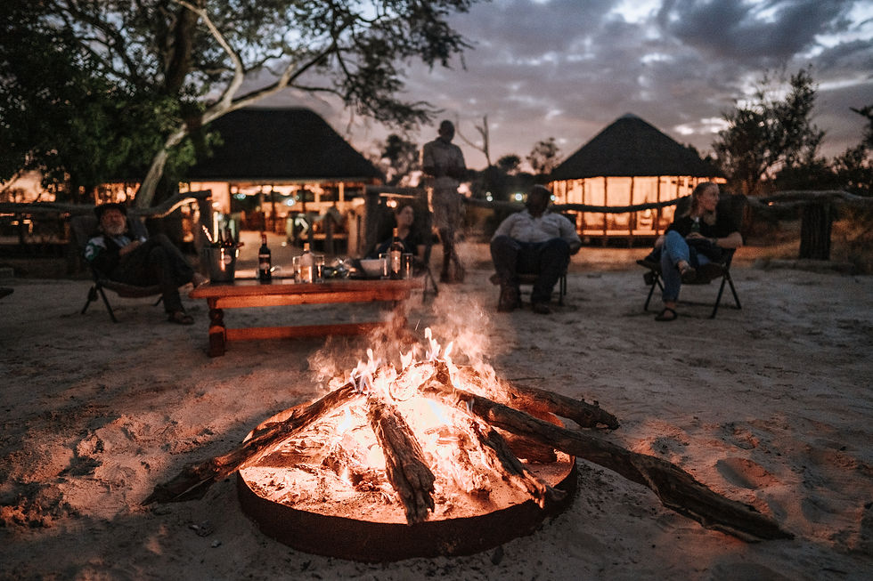 Lagerfeuer im Camp