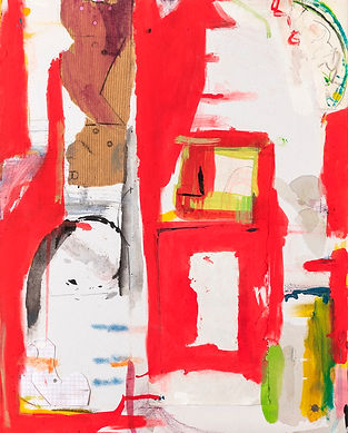 Corps doux, 2018, gouache et papier sur