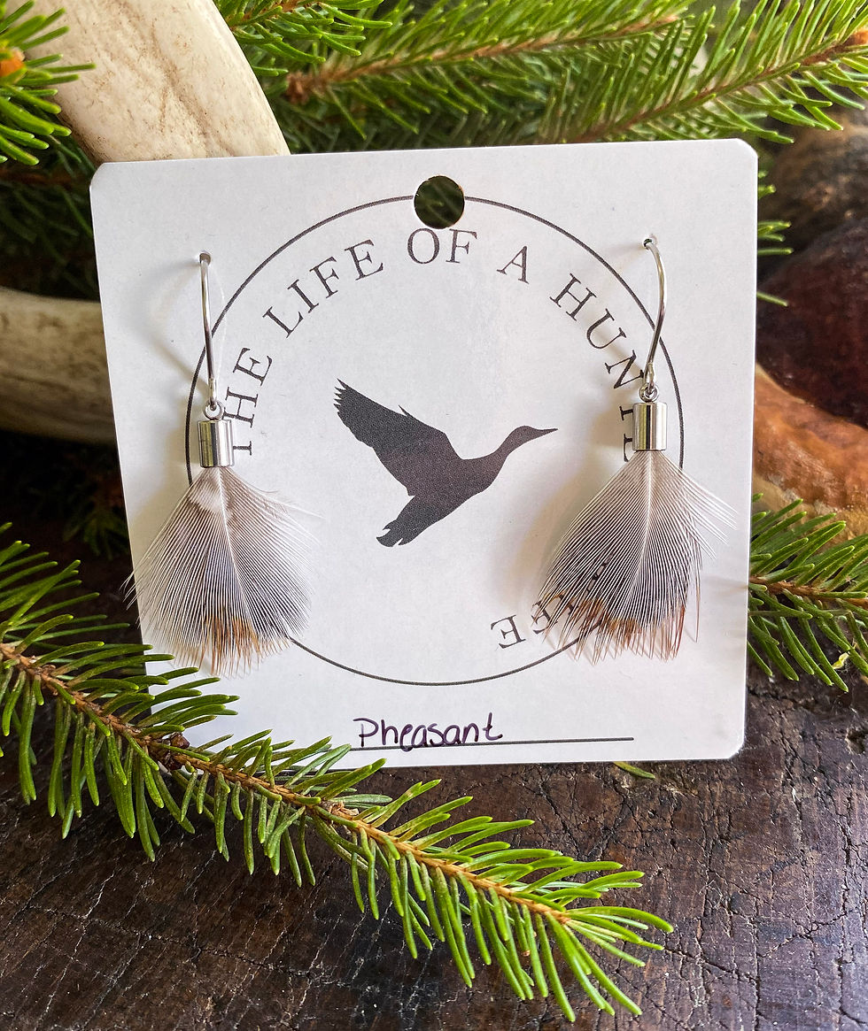 Pheasant Feather Earrings