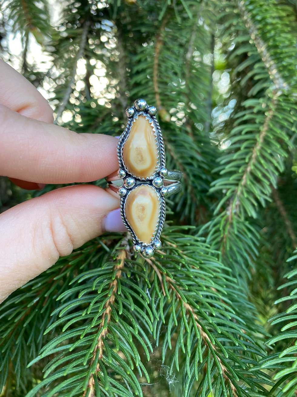 Thumbnail: The Manna Elk Ivory Ring