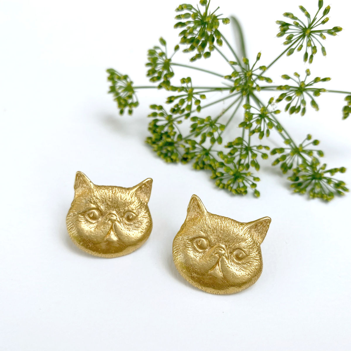 BO EXOTIC SHORT HAIR CAT - earrings