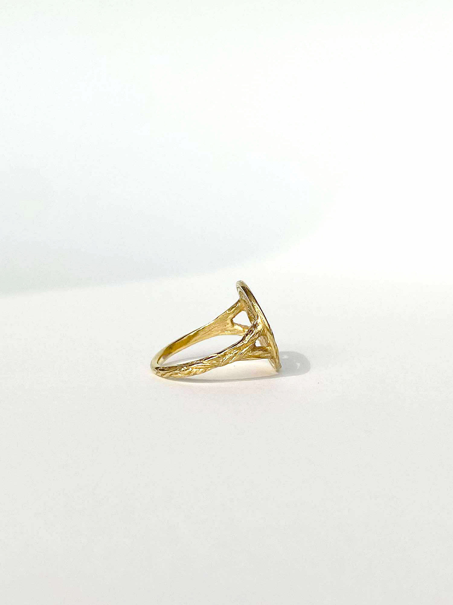 BARN OWL - SIGNET RING -GOLD