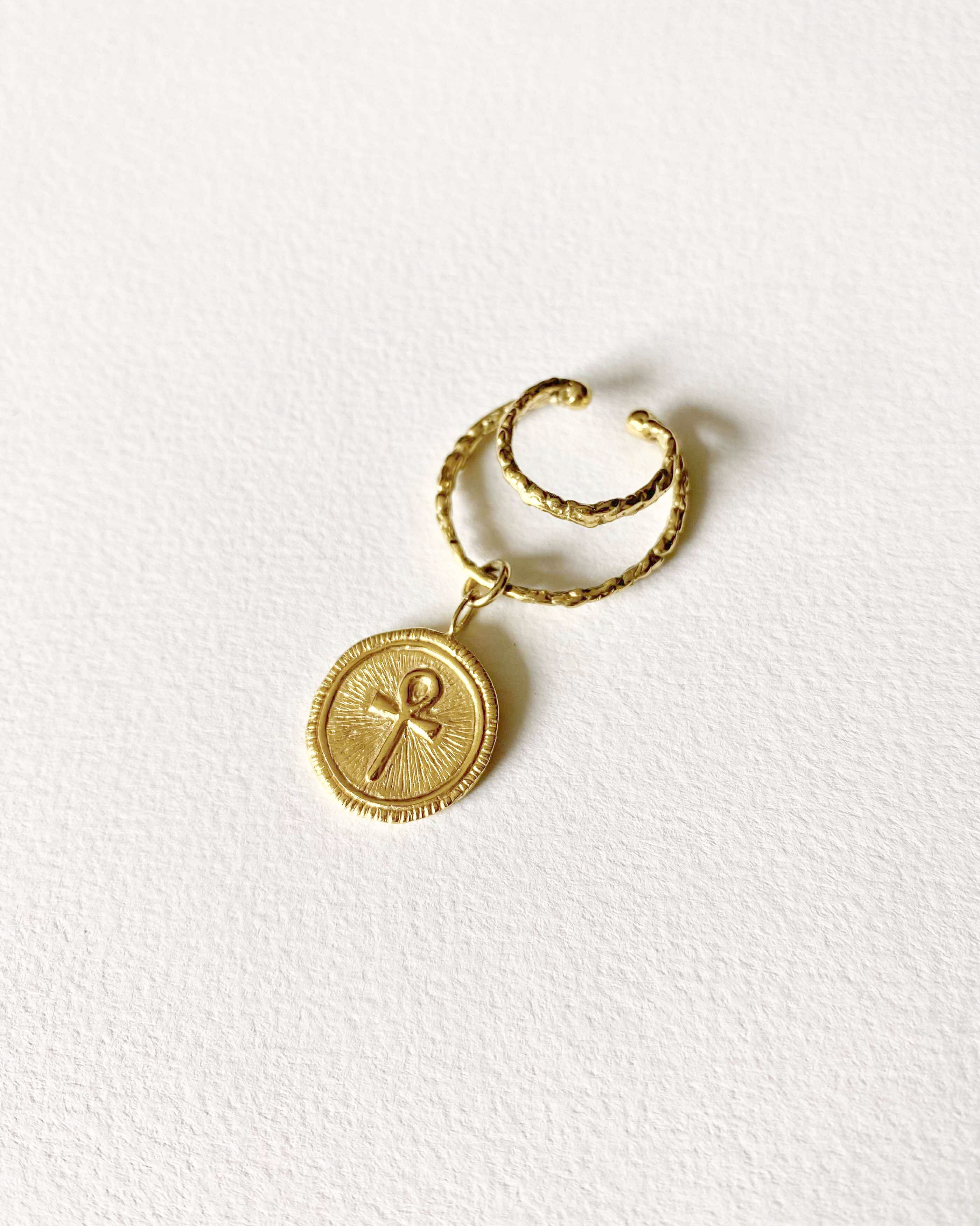 ANK & LOTUS BLEU - EARCUFF - GOLDの複製