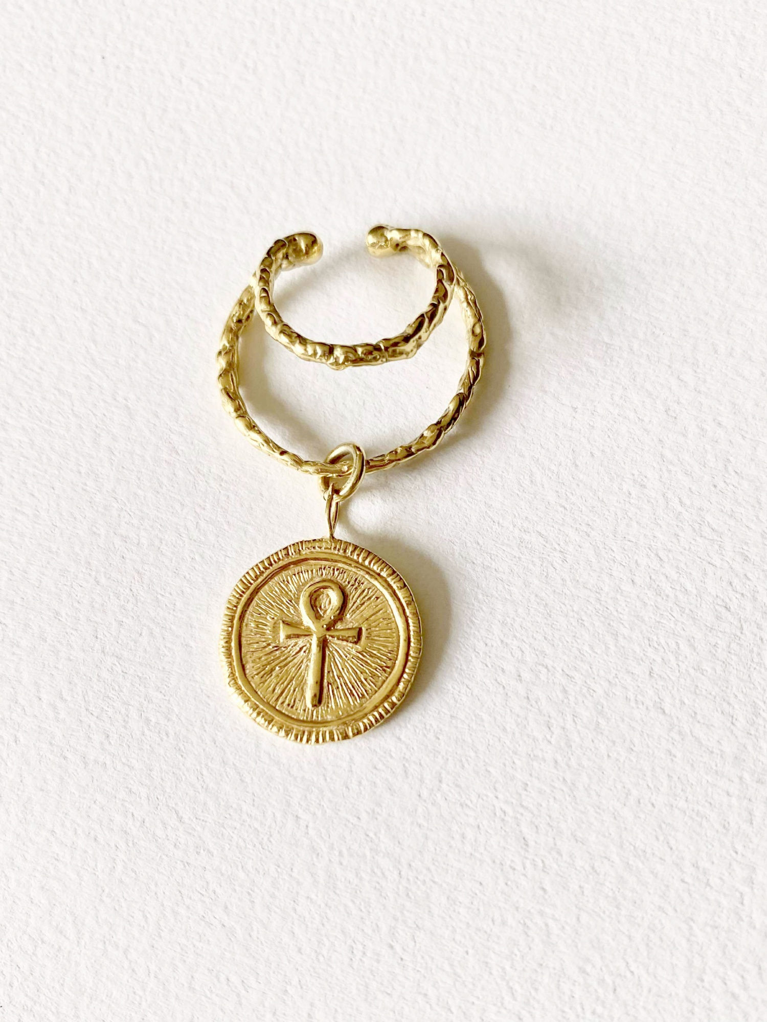 ANK & LOTUS BLEU - EARCUFF - GOLDの複製