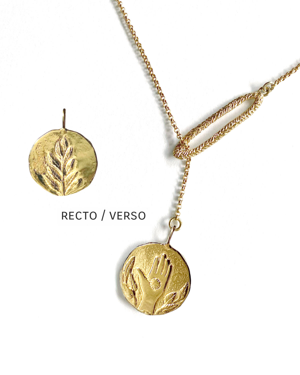 MAIN PORTE BONHEUR -ENDO  COLLIER  - GOLD