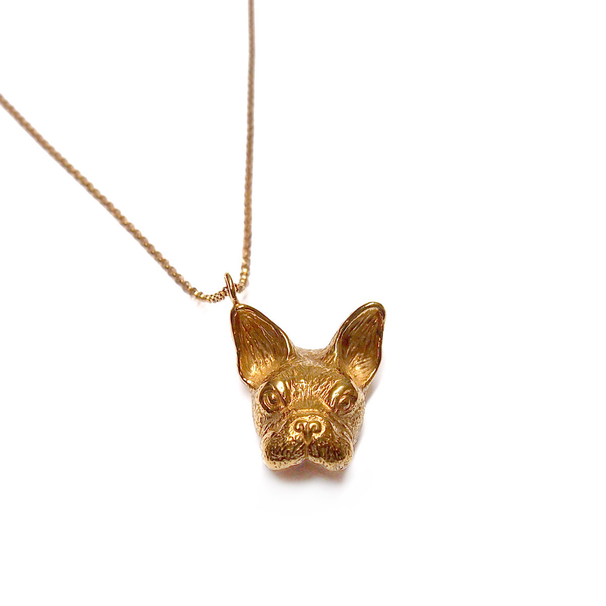 MASK OF BULLDOG NECKLACE