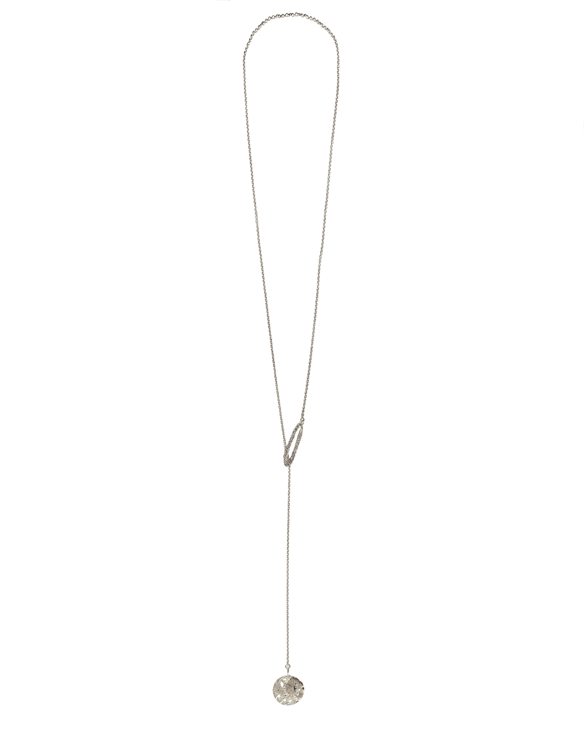 CHAT LILY & CROISSANT DE LUNE - ENDO COLLIER - SILVER