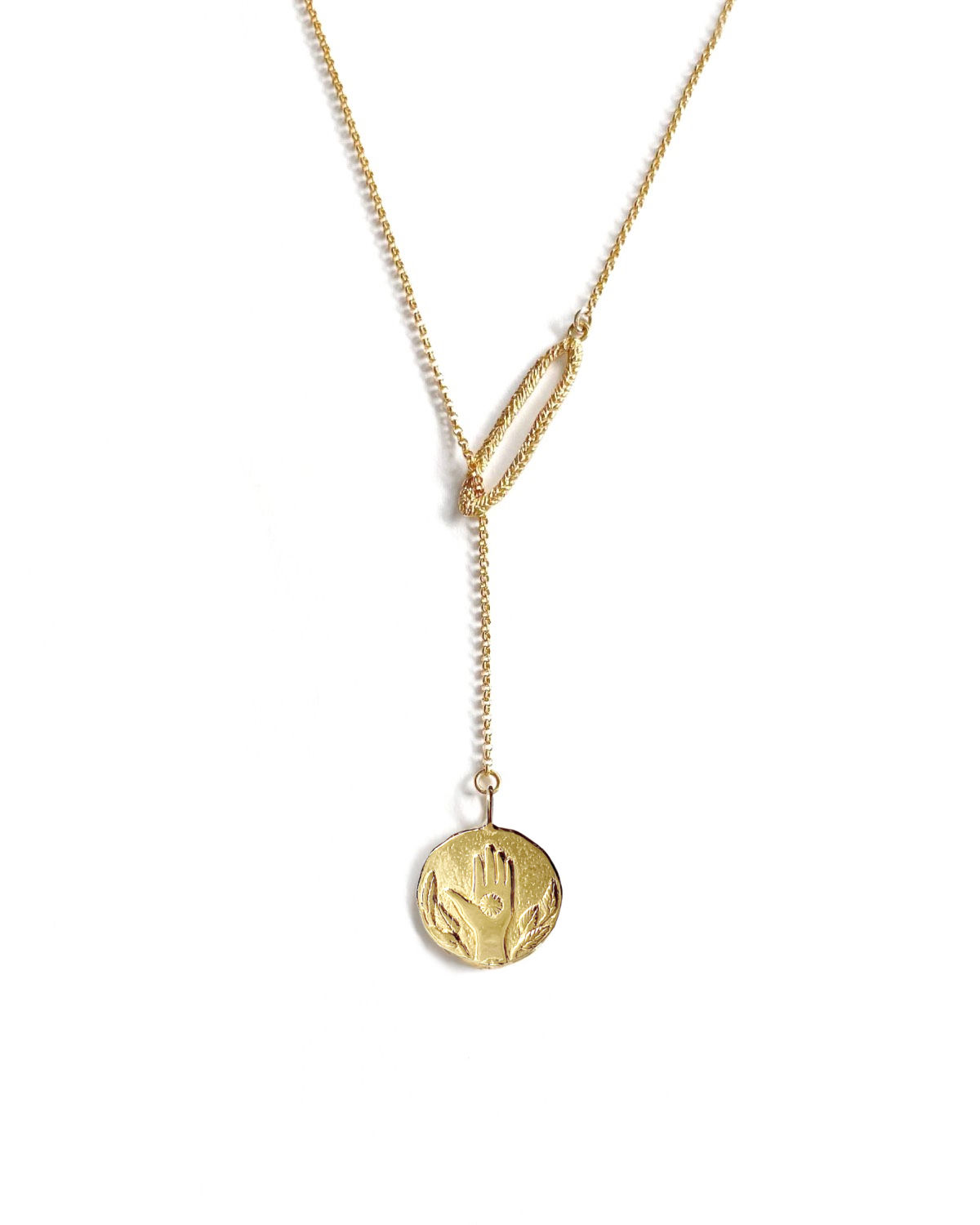 MAIN PORTE BONHEUR -ENDO  COLLIER  - GOLD