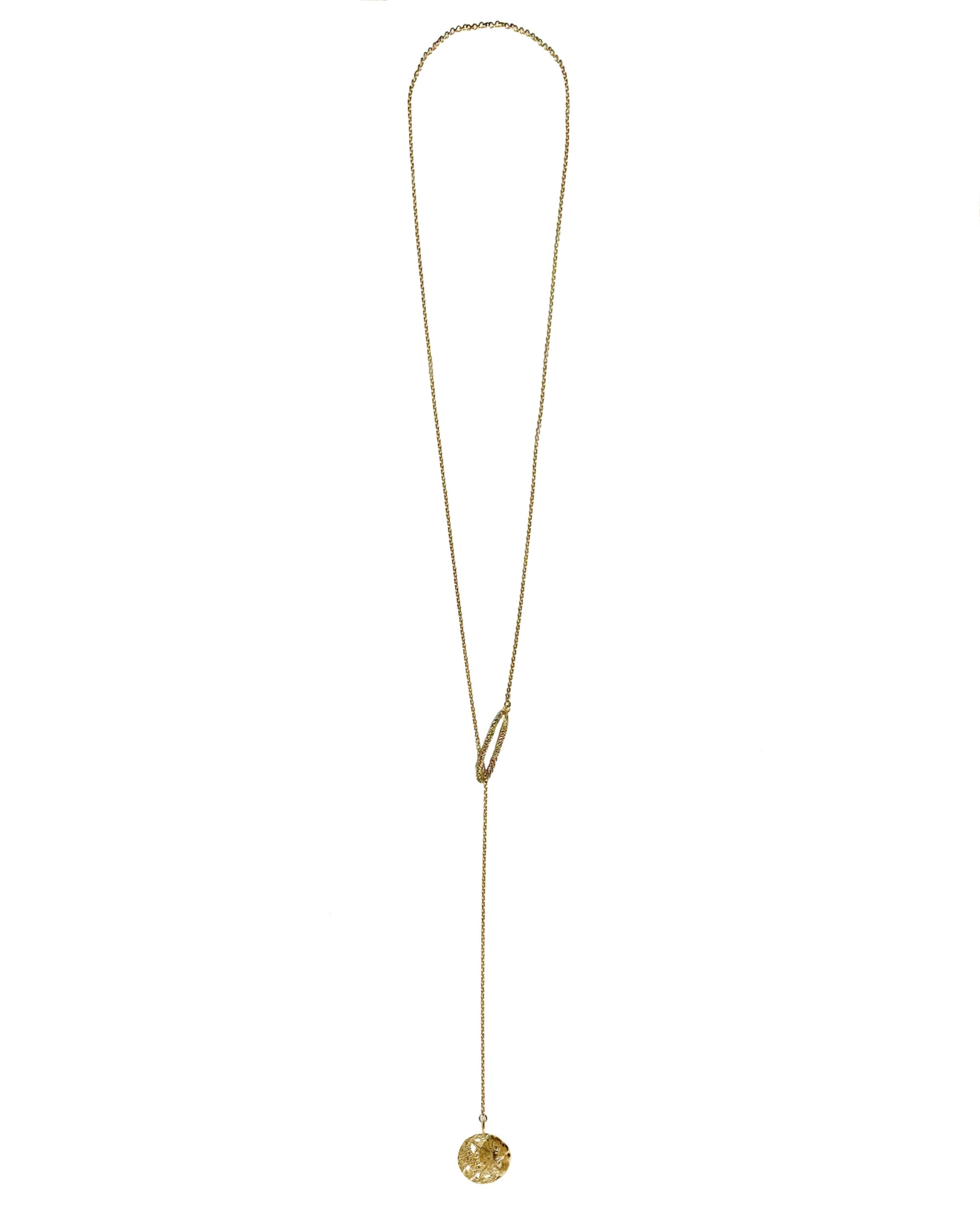 CHAT LILY & CROISSANT DE LUNE - ENDO COLLIER - GOLD