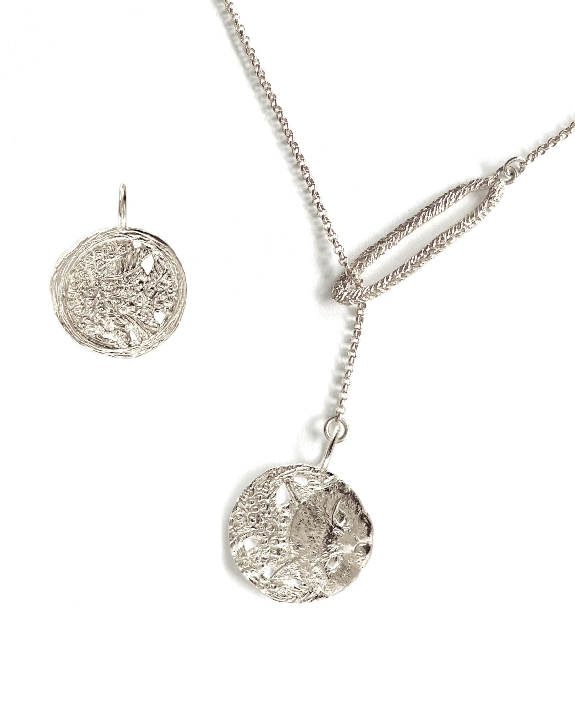 CHAT LILY & CROISSANT DE LUNE - ENDO COLLIER - SILVER