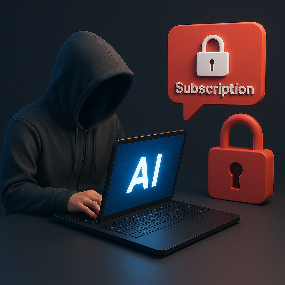 Criminosos adotam IA e ‘modelo de assinatura’ em ataques: especialistas alertam para nova era do cibercrime