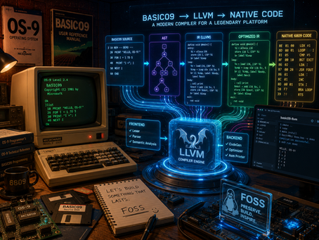 Desenvolvedor FOSS cria compilador BASIC09 usando LLVM