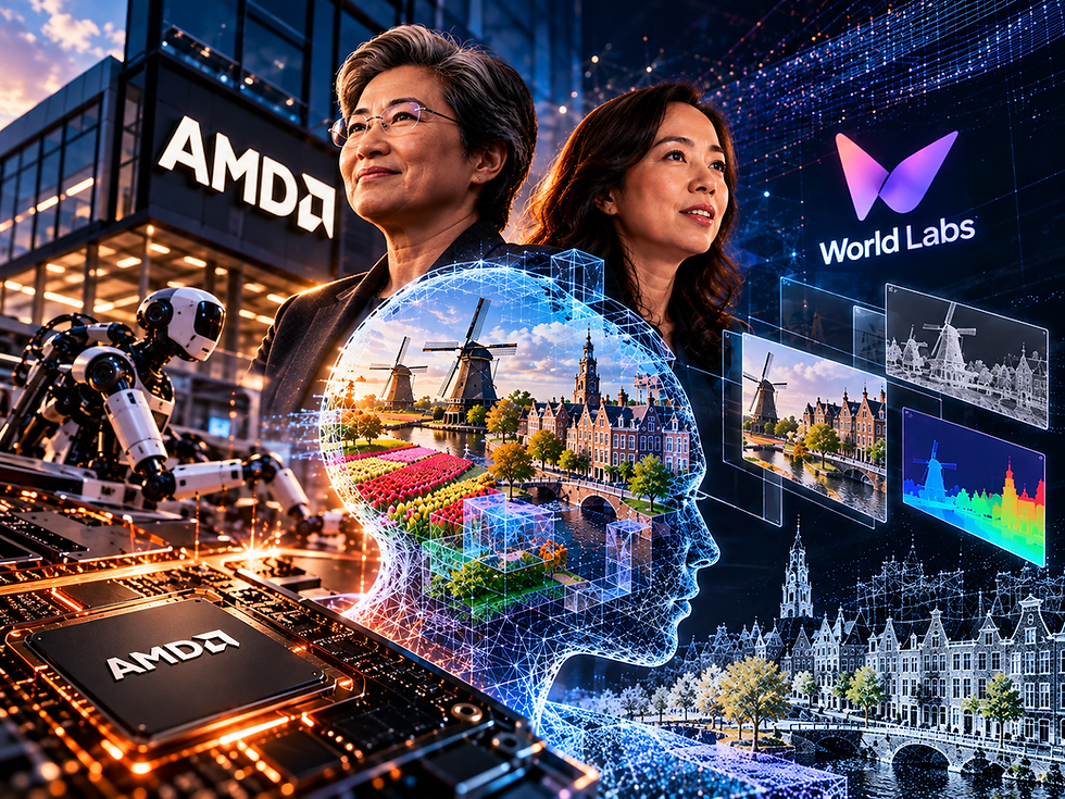 AMD compra World Labs por US$ 8,2 bilhões e aposta em IA capaz de compreender ambientes 3D