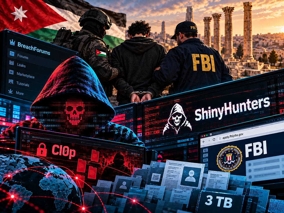 Suspeito do ShinyHunters é detido na Jordânia e estaria colaborando com o FBI
