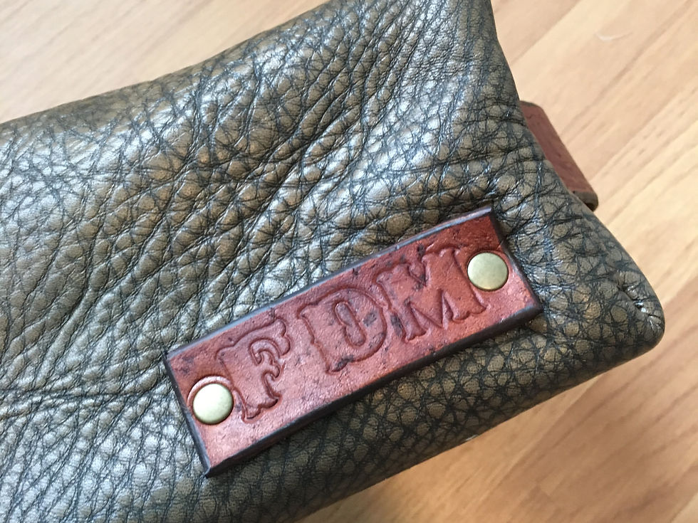 Thumbnail: Leather Toiletry Bag Dopp Kit