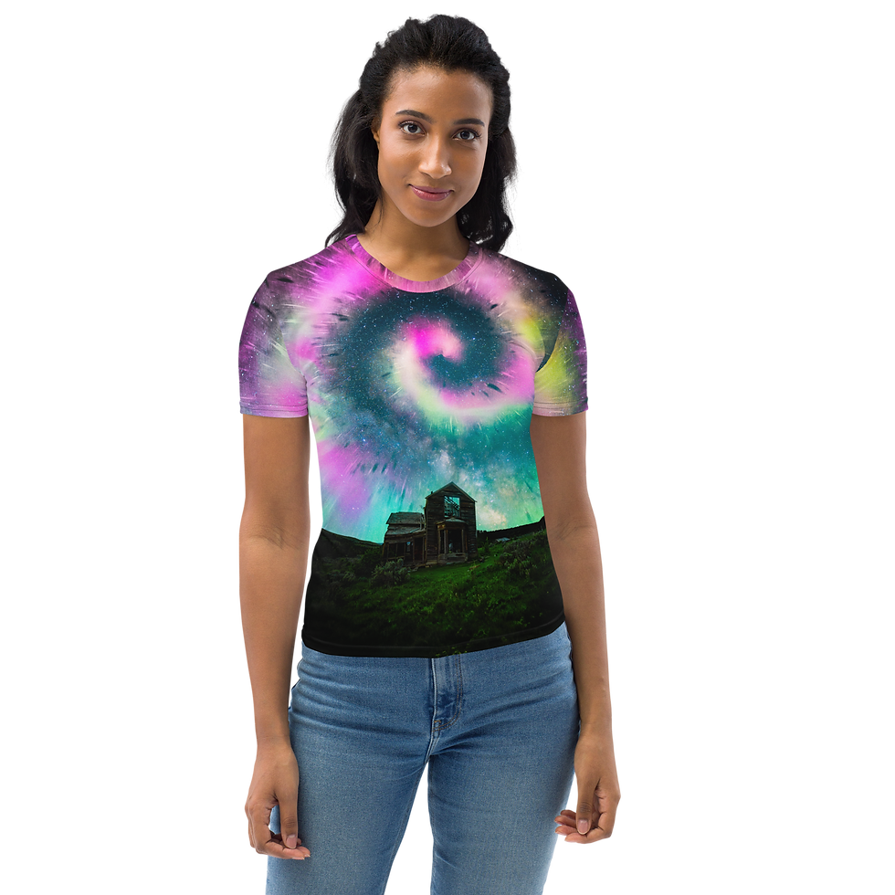 Thumbnail: "Skylight to the Universe" - Women's Crew Neck T-Shirt
