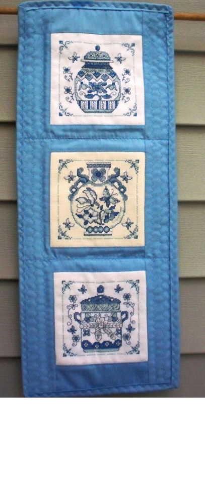 Spice Jars Wall Quilt: 10x25