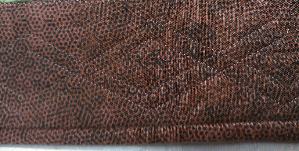 Thumbnail: Raccoon Thread Painted Wall Quilt: 25X24.5